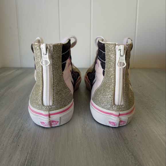 Vans Unicorn Zip Digi Sk8hi High Top Sneakers Girls Size 3 - Picture 4 of 16